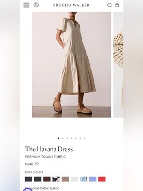 Brochu Walker Havana Calico Tiered Dress